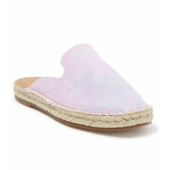 SPLENDID Julia Pink Pastel Tie Dye Espadrille Mule - Size 5.5 - Picture 6 of 6